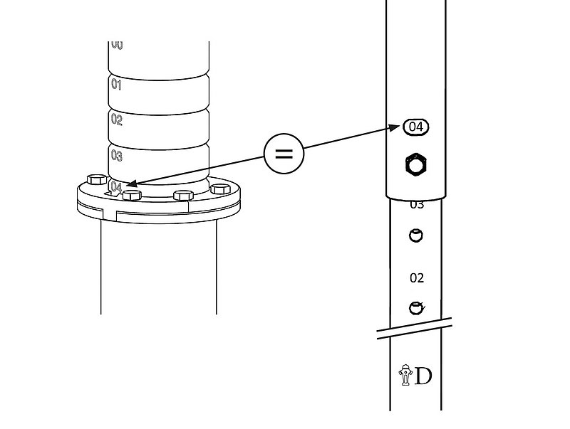 Réglage de la hauteur de la partie inférieure step 4